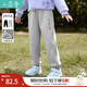 茵曼（INMAN）加絨女童束腳休閑褲冬新款兒童長(cháng)褲防寒保暖衛褲中大童運動(dòng)褲 花灰色-F3834113A 僅批次不同 140