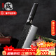 三本盛日本進(jìn)口菜刀家用切片刀砍骨刀手工鍛打廚師刀傳統中式廚房刀具 中華菜刀：斬切刀【黑色柄】