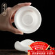 尚言坊茶漏過(guò)濾網(wǎng)茶濾白瓷過(guò)濾器泡茶工具全陶瓷一體濾茶器功夫茶具配件