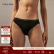 Calvin Klein內衣【摩登引力帶】女士ck性感蕾絲舒適棉質(zhì)襠微彈丁字褲內褲女 UB1-太空黑 1條 M