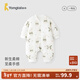 童泰（TONGTAI）嬰兒連體衣秋冬季純棉男女寶寶衣服新生兒夾棉哈衣爬服睡衣 綠色（對開(kāi)款） 80cm (建議11-18月身高73-83cm)