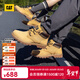 卡特（CAT）中幫大黃靴馬丁靴男鞋經(jīng)典款牛皮戶(hù)外透氣工裝靴子男Ealing2.0 黃色P110973 41