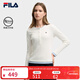 斐樂(lè ) 斐樂(lè )官方女子針織長(cháng)袖衫2025冬新款時(shí)尚經(jīng)典休閑修身亨利衫 云菇白-WT L 170/88A/L