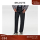 巴魯特（Brloote）棉彈黑牛仔褲男修身肌理質(zhì)感光澤休閑長(cháng)褲冬裝 黑色 175/82A