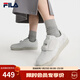斐樂(lè )（FILA）官方女子復古板鞋春新貼貼鞋薄底德訓鞋復古T頭鞋 豆腐白-TF 36