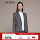 PORTS寶姿秋冬新品女裝時(shí)尚通勤職場(chǎng)西裝LM9J089NFQ054 黑色格子 XL (10)