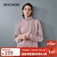 斯凱奇（Skechers）新年戰袍紅色立領(lǐng)衛衣女春季上衣半拉鏈長(cháng)袖外套加厚運動(dòng)衫 淺紫羅蘭/02J2 L