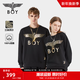 BOY LONDON【經(jīng)典款】春季情侶款上衣休閑百搭潮牌純棉衛衣N03909 黑色 經(jīng)典款 M