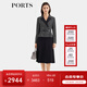 PORTS寶姿女裝2025秋冬新款經(jīng)典束腰二合一連衣裙ALQ9D055UWQ050 黑色混色 XS （2）