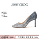 JIMMY CHOO【新年禮物】白鹿同款高跟鞋婚鞋銀藍色 ROMY 85