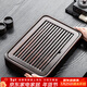 唐豐黑檀木茶盤(pán)家用高端功夫茶具瀝水托盤(pán)長(cháng)方形實(shí)木茶臺小型儲水托盤(pán) 黑檀小盛水茶盤(pán)27.5*20.5*5cm