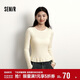 森馬（Semir）森柔|針織衫女冬季花邊刺繡緊身2025少女感套頭毛衫109725107007
