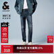 杰克·瓊斯（JACK&JONES） 冬季LOGO皮標彈力時(shí)尚潮流修身舒適百搭水洗牛仔褲男裝226132103