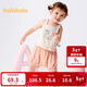 巴拉巴拉女童夏裝2025嬰兒短袖套裝寶寶背心兩件套甜美時(shí)尚萌208225119005
