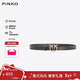 PINKO【品高】女士復古百搭做舊金屬腰帶皮帶S新年禮物100143A0F1