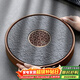 唐豐烏金石茶盤(pán)家用圓形功夫茶具托盤(pán)儲蓄水型小型茶臺茶海