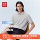 紅豆【涼感抗菌】冰淇淋polo衫男25夏季吸濕速干短袖T恤男翻領(lǐng)T恤男 淺云灰S2 L 175/92A 推薦60-70公斤