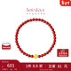 周大福SOINLOVE蜜粉金十里紅妝柿柿如意黃金玉髓手串VR1653