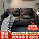 樂(lè )選惠采沙發(fā)小戶(hù)型出租房屋辦公室服裝店休息區接待臥室皮三雙人沙發(fā)客廳 經(jīng)典黑【海綿款】 140cm大雙人位【總長(cháng)】