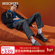 斯凱奇（Skechers）男鞋冬季舒適厚底增高老爹鞋潮流休閑鞋戶(hù)外軟底運動(dòng)鞋51241