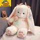 G.duck小黃鴨長(cháng)耳朵兔子玩偶睡覺(jué)抱枕公仔小白兔毛絨玩具女孩兒童安撫娃 GZLM兔子節日公仔 50厘米