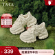 他她（TATA）泡泡奶油白色老爹鞋女鞋增高休閑鞋厚底運動(dòng)鞋WOG10CM3 米白（單里） 36
