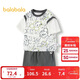 巴拉巴拉童裝兒童短袖套裝男童女童兩件套2025夏208225119204