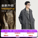伯爵卓爾高端全羊毛雙面呢大衣100%男士2025秋冬季新款中長(cháng)款通勤男裝外套 山巖灰（中長(cháng)款） 【二代-石墨烯/鵝絨內膽】 L (175)