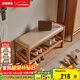 家逸實(shí)木換鞋凳入戶(hù)門(mén)口鞋柜進(jìn)門(mén)穿鞋凳家用鞋架可坐長(cháng)條凳臥室床尾凳
