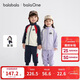 巴拉巴拉balaone兒童套裝男童女童寶寶長(cháng)袖2025秋學(xué)院風(fēng)舒適208325104204