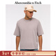 Abercrombie & Fitch美式復古經(jīng)典舒適百搭純色圓領(lǐng)短袖T恤上衣25夏季男裝124-5140 紫色 S (175/92A)