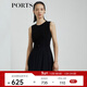 PORTS寶姿商場(chǎng)同款新品女裝無(wú)袖蕾絲百褶連衣裙LL8D095KWB008 黑色 S (4)
