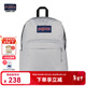 JANSPORT杰斯伯書(shū)包輕便雙肩包男女旅行包簡(jiǎn)約背包電腦包學(xué)生校園 4QUTDH7霧凇-帶側邊袋-25年