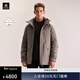 KAILAS凱樂(lè )石羽絨服男800蓬鵝絨保暖GTX防風(fēng)防靜電連帽外套秋冬 石褐 XL