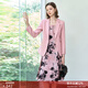 顏域氣質(zhì)通勤西裝外套女2025早春新款簡(jiǎn)約百搭西服修身顯瘦職業(yè)裝 粉色 2XL