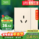 施耐德電氣 16A三孔空調插座 帶開(kāi)關(guān)插座面板 皓呈系列 珍珠金色