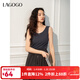 LAGOGO【呼吸感背心】百搭修身吊帶女拉谷谷2025春新款遮副乳上衣 深灰色 M