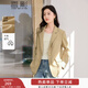 香影休閑黃色小西裝外套女2026春季新款韓版寬松職場(chǎng)顯瘦正肩西服 黃色 S