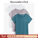 Abercrombie & Fitch經(jīng)典小麋鹿圖案女裝夏季美式3件組合裝圓領(lǐng)短袖T恤139-4670 多色 M 165/96A