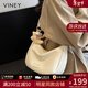 viney新款包包女包品牌斜挎包時(shí)尚餃子包生日情人節禮物送女友老婆 【米白色】新年送女生實(shí)用高級感女生洋氣小包 輕奢百搭休閑小眾單肩包
