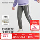巴拉巴拉童裝女童加絨褲子2025秋冬裝新款兒童休閑運動(dòng)褲長(cháng)褲保暖束腳褲時(shí) 深花灰00102 【加絨修身】 130