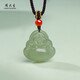 周大生【禮物】和田玉吊墜玉佛吊墜女款淺青玉小款送媽媽禮物
