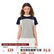 FPA速干7A抗菌涼感運動(dòng)短款短袖 2025夏裝新款圓領(lǐng)國潮修身t恤女 花灰色 L