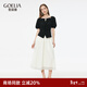 歌莉婭天絲套裝女2025新款絕美大方得體穿搭兩件套1E4LAB720 00B黑色 M
