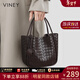 viney牛皮水桶包包女包編織包菜籃子斜挎包生日情人節禮物送女友老婆 【酒咖色】新年送女生高級感實(shí)用輕奢單肩包 時(shí)尚品牌大容量通勤手提包