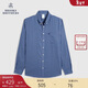 布克兄弟（BrooksBrothers）[易打理]男士25新品supima棉格紋襯衫