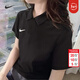 耐克（NIKE）短袖T恤女裝 2025夏季新款潮流時(shí)尚運動(dòng)服梭織翻領(lǐng)冰絲上衣POLO衫 010/時(shí)尚黑色Polo衫/曬圖退5 M (160/84A)