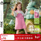 ASK JUNIOR【假兩件連衣裙】女童裙子2025秋小童多巴胺兒童中大童T恤裙