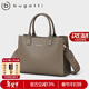 BUGATTI【明星同款】包包女包奢侈品牌手提斜挎包單肩包情人節禮物送老婆 灰色        贈送品牌口紅