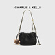 CHARLIE&KELLI品牌 CK輕奢包包女包流浪云朵包單肩斜挎鏈條包七夕情人節禮物女 黑色【八倉速發(fā) 品牌禮袋】